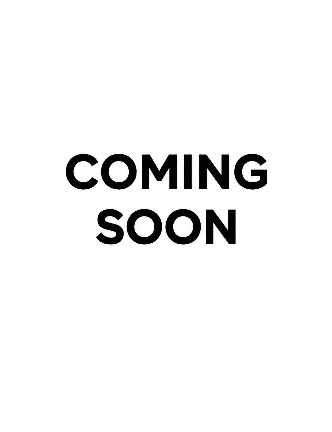 Coming soon placeholder on white background