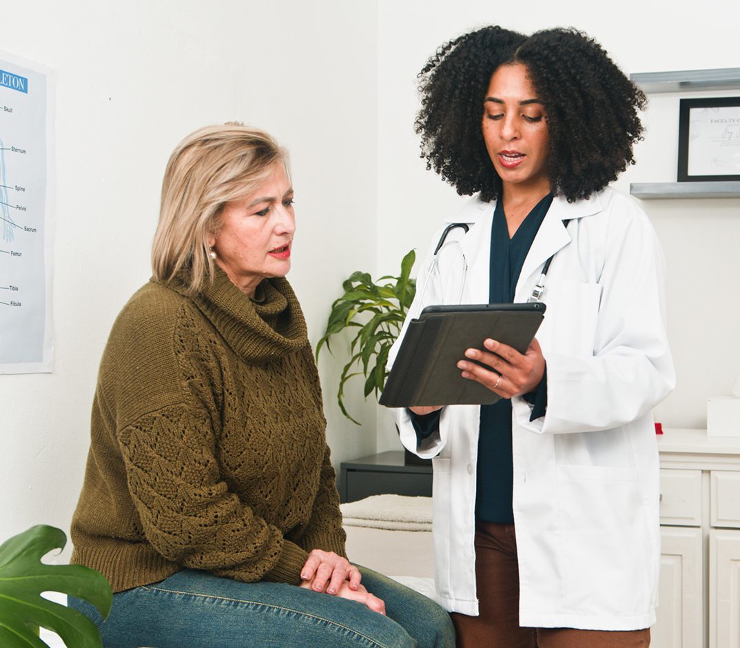 Medical consultation with a doctor