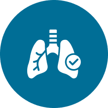 Lung health verification badge